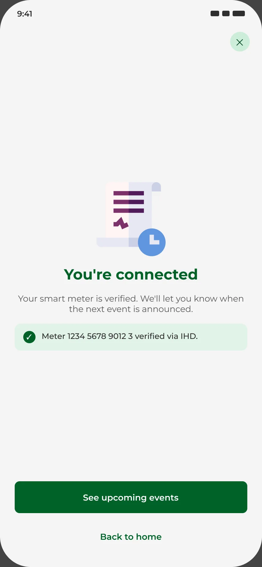 You’re connected